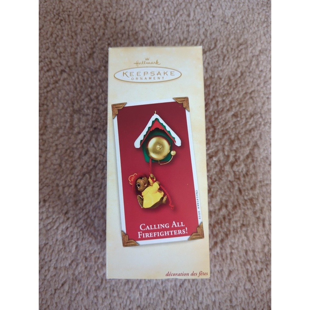 Hallmark Keepsake Ornament 2002 Calling‎ All Firefighters Orig Box